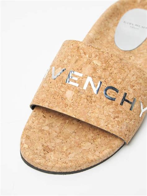 givenchy slides cork|givenchy flat mules.